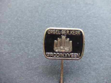 Waddinxveen orgel Gereformeerde kerk zwart